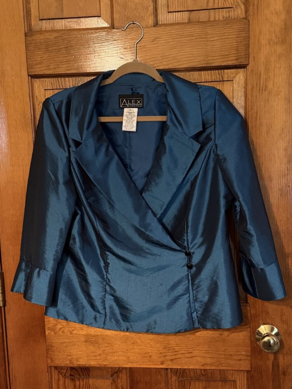 Alex Evenings Teal Jacket - Size XL